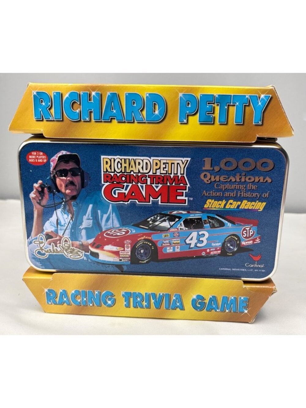 Richard Petty Racing Trivia Game 1000 Questions Stock Car History Tin Box Game